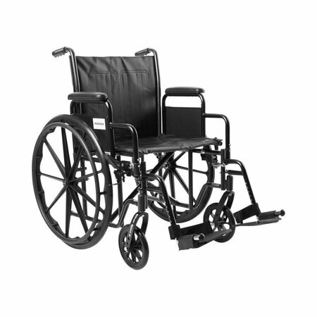 MCKESSON Wheelchair Dual Axle Swing-Away Footrest, 20in Seat, 350lbs Cap 146-SSP220DDA-SF